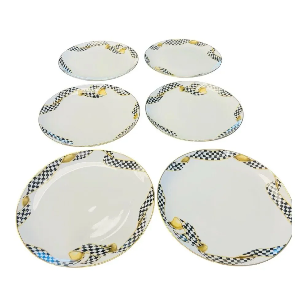 Mackenzie Thistle And Bee Ribbon Dinner Plate Childs 10